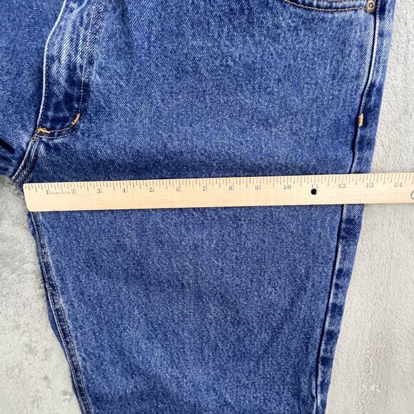 Diamond Gusset Jeans Mens 38x30 Blue Regular Fit Denim Made USA Workwear Classic - Picture 11 of 16